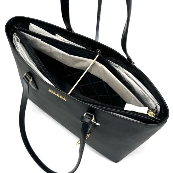 Michael Kors Sheila Large Signature Logo Tote Bag - Black